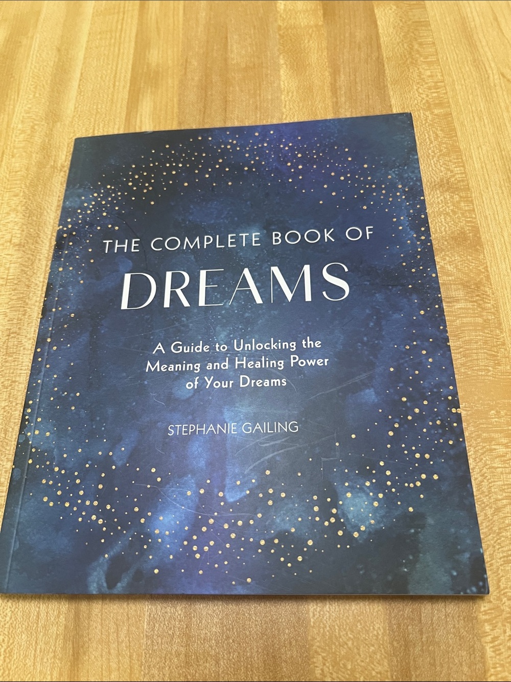 #2772**The Complete Book of Dreams by Stephanie Gailing - Navy & Gold Hardcover